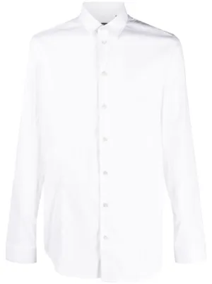 Emporio Armani ウイングカラー シャツ | ホワイト | FARFETCH JP