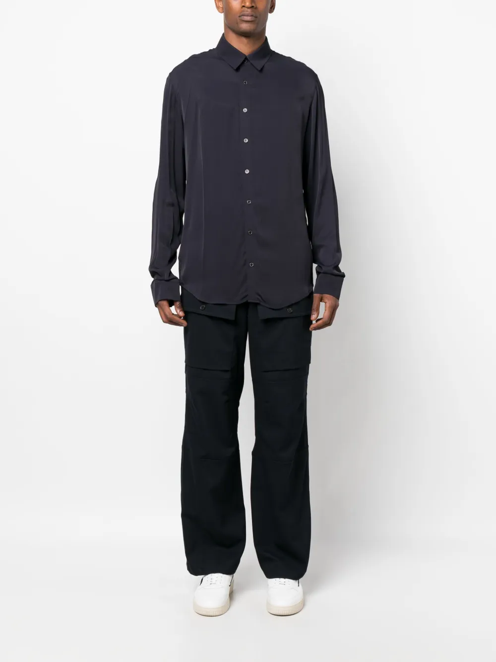 Patrizia Pepe Button-up overhemd - Blauw