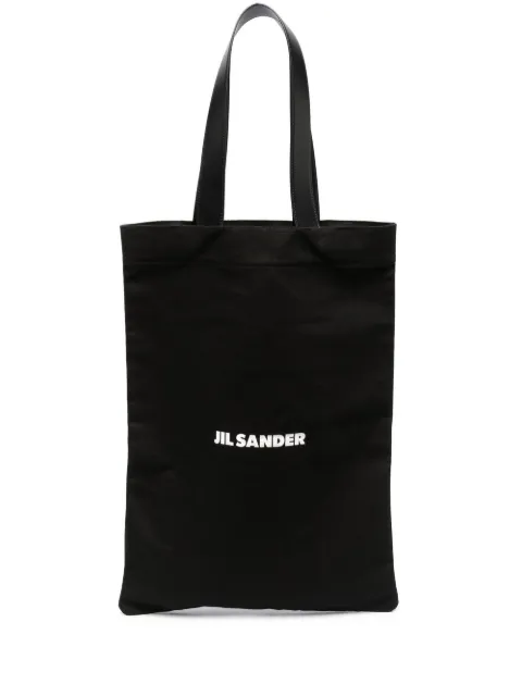 Jil Sander logo-print canvas tote 