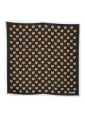 Moschino Teddy Bear-print silk foulard - Black