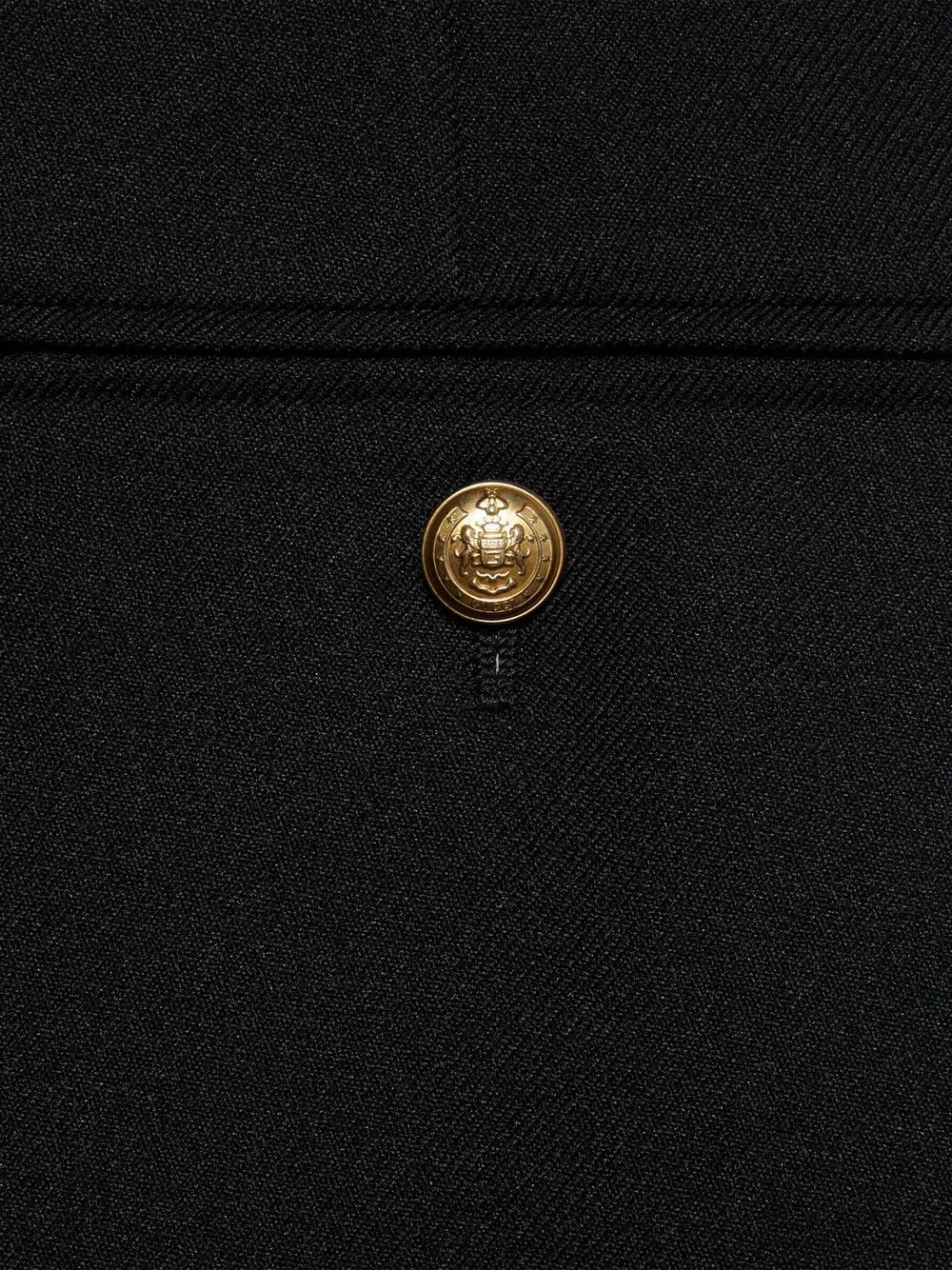 Gucci Broek met omgeslagen pijpen - Zwart