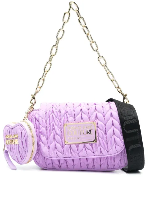 Versace Jeans Couture faux-leather matelassé shoulder bag