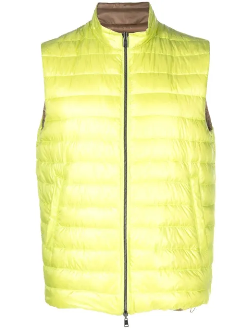 Herno quilted reversible down gilet