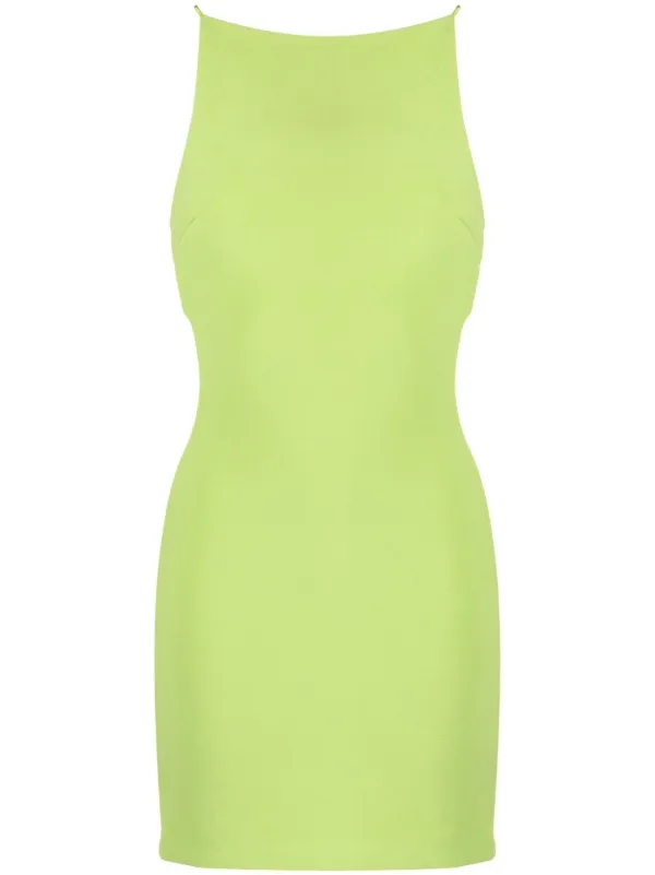 Neon green outlet mini dress