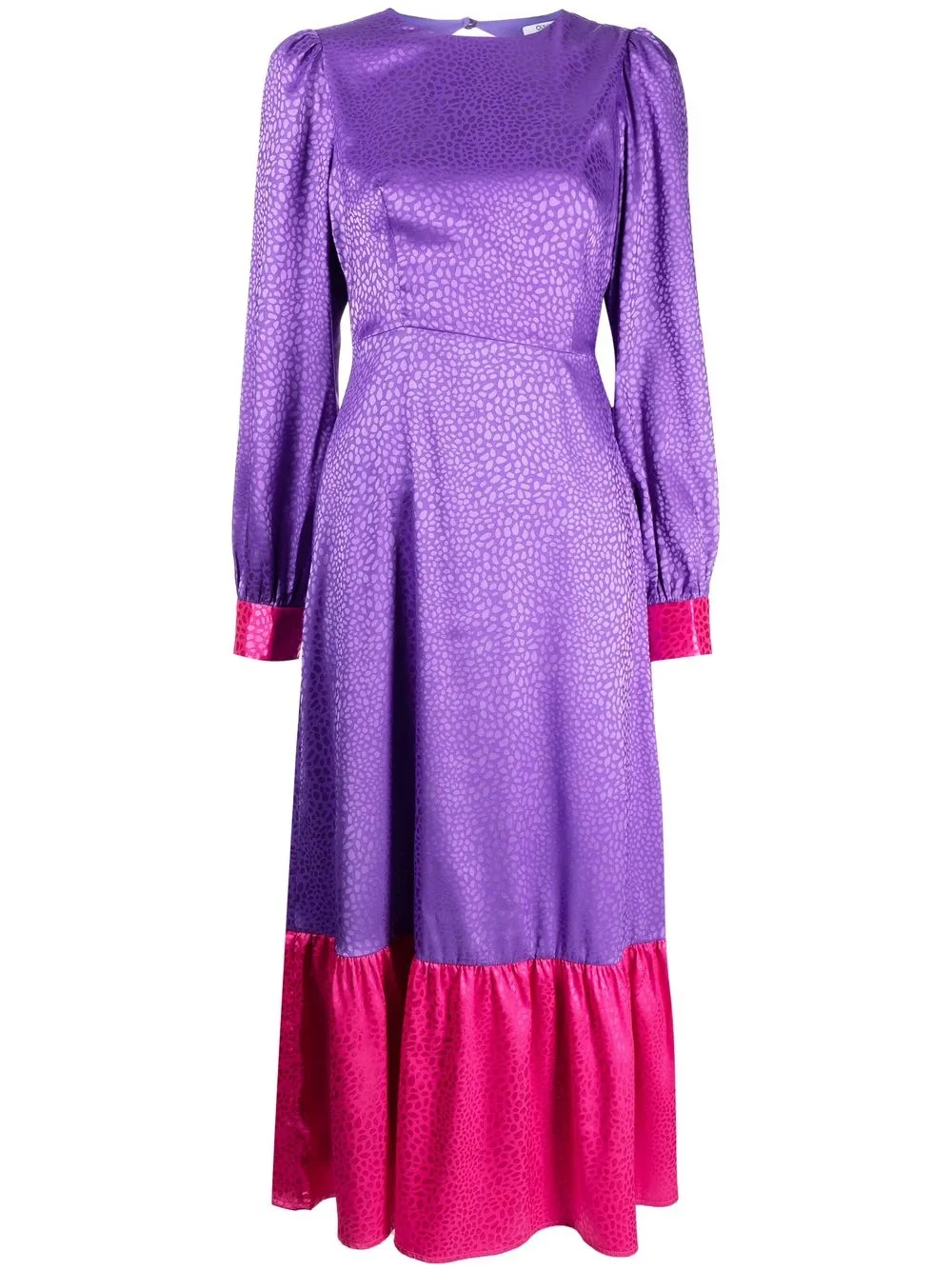 

Olivia Rubin Gloria two-tone midi dress - Purple