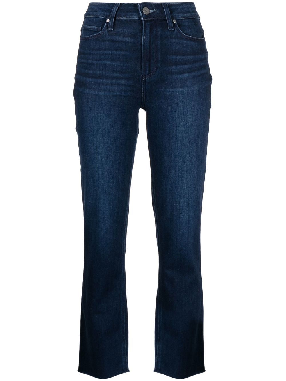 Paige Cindy Cropped Slim-fit Jeans In Blue