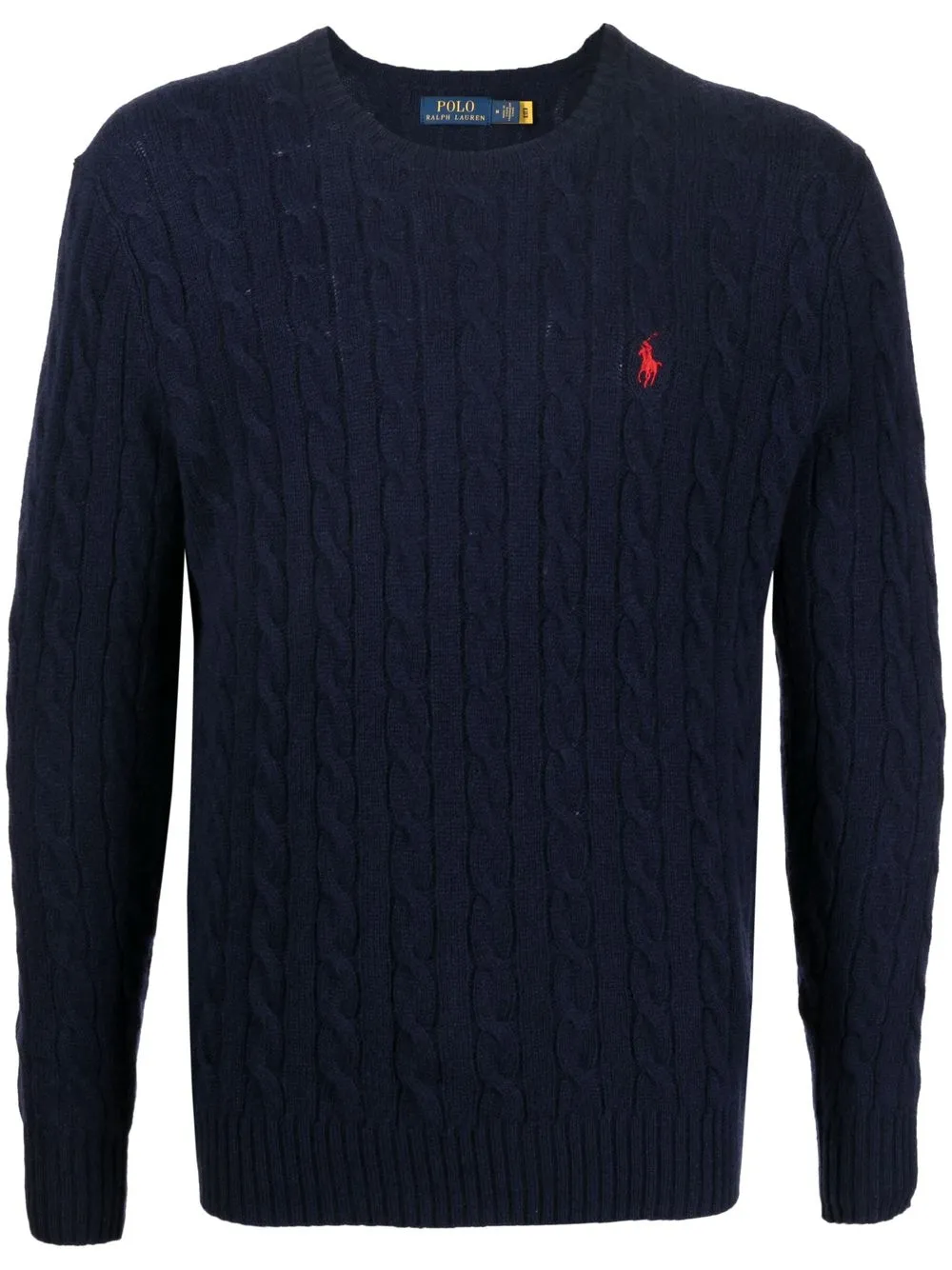 

Polo Ralph Lauren embroidered-logo detail knit jumper - Blue