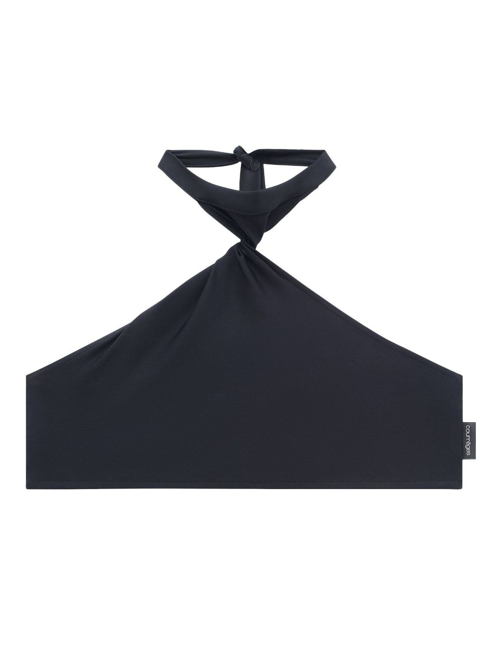 Courrèges twist-detailing bikini top