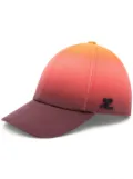 Courrèges gradient-effect cotton cap - Multicolour