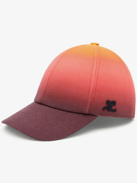 Courrèges gradient-effect cotton cap