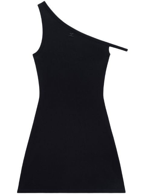 Courrèges Bumpy asymmetric dress