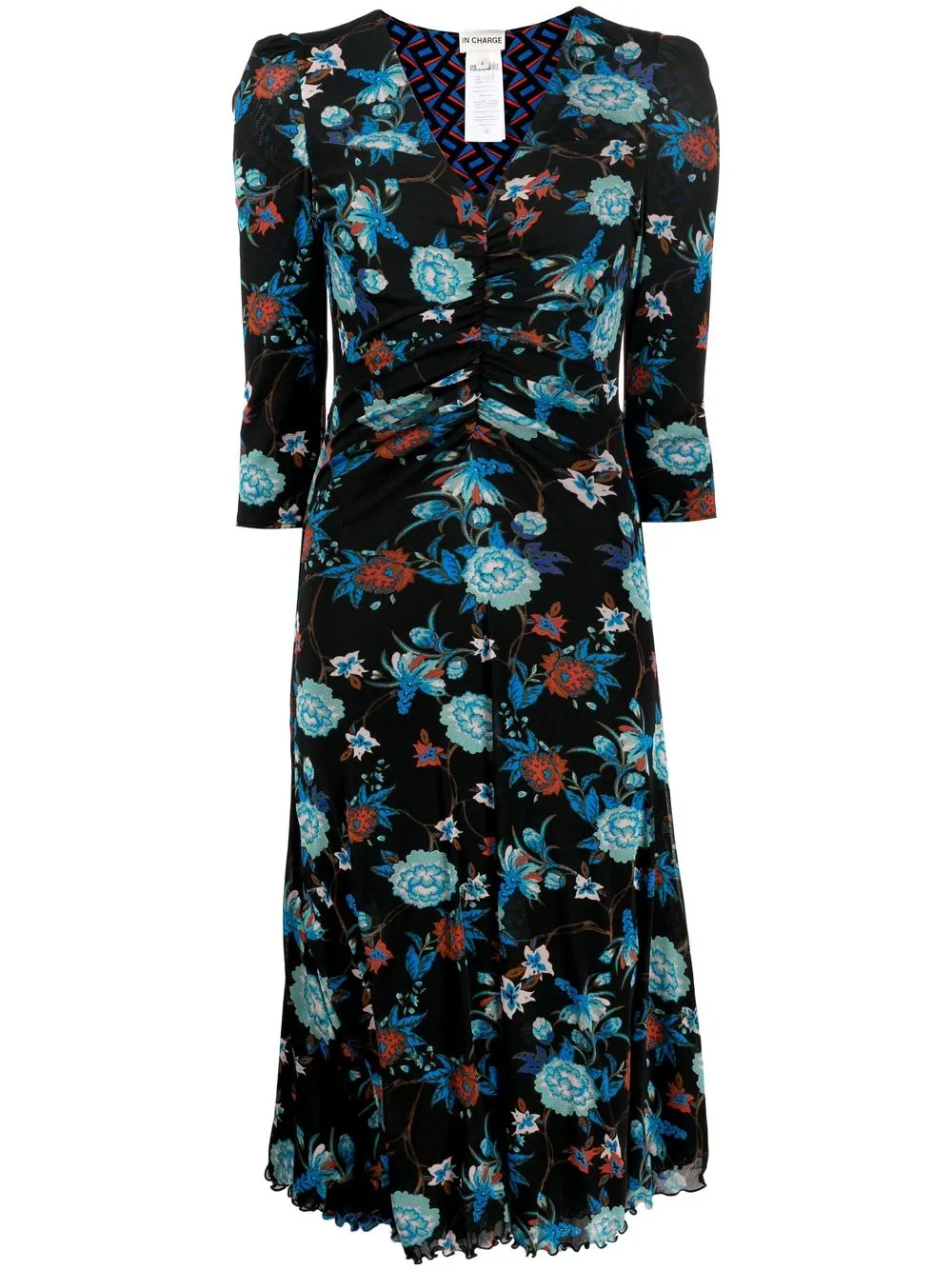 

DVF Diane von Furstenberg Ivan fantasia-paisly-print silk dress - Black