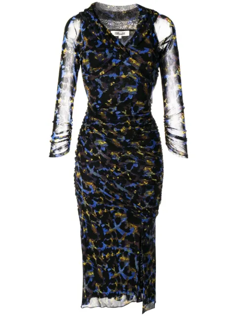 DVF Diane von Furstenberg vestido midi Ganesa