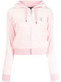 Juicy Couture Robertson logo-studded zip hoodie - Pink