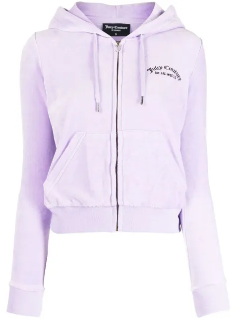 Juicy Couture Robertson zip velour hoodie 