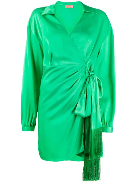 Kitri Donna high-shine finish dress 