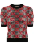 Gucci GG-jacquard wool top - Black