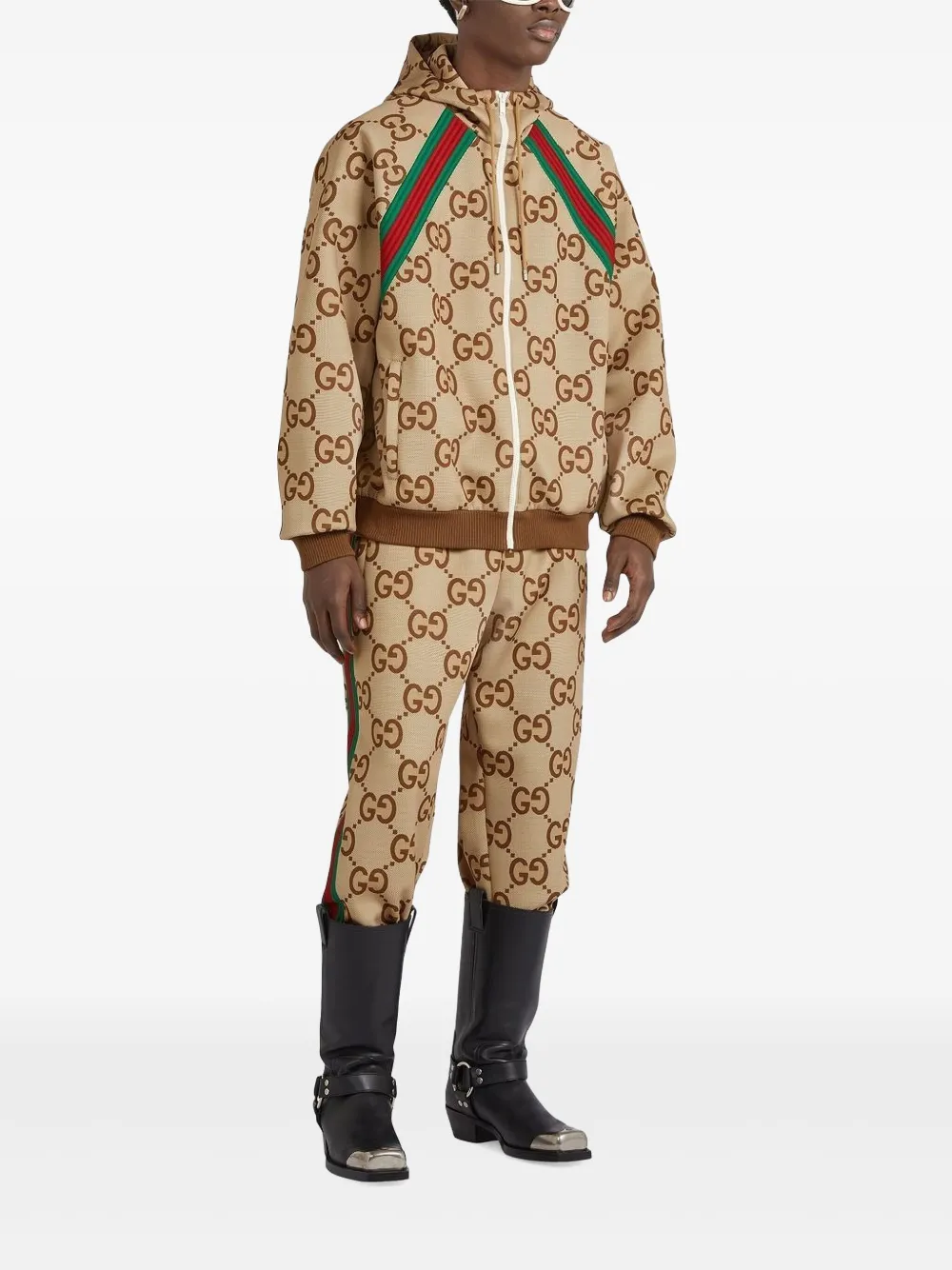 Gucci Jaqueta GG Supreme com capuz | Jaquetas leves | Image 2