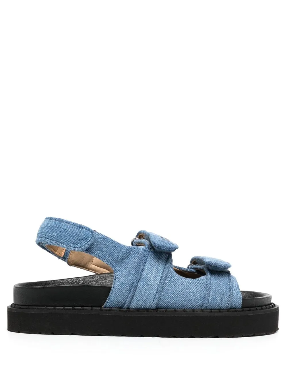 

Isabel Marant sandalias de mezclilla con tira trasera - Negro