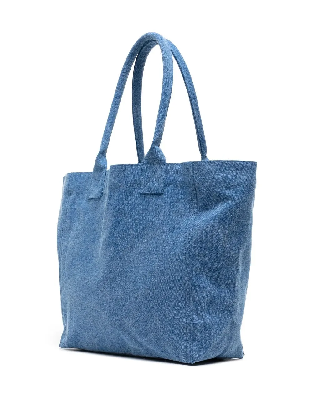 Shop Isabel Marant Logo-embroidered Denim Tote Bag In Blue