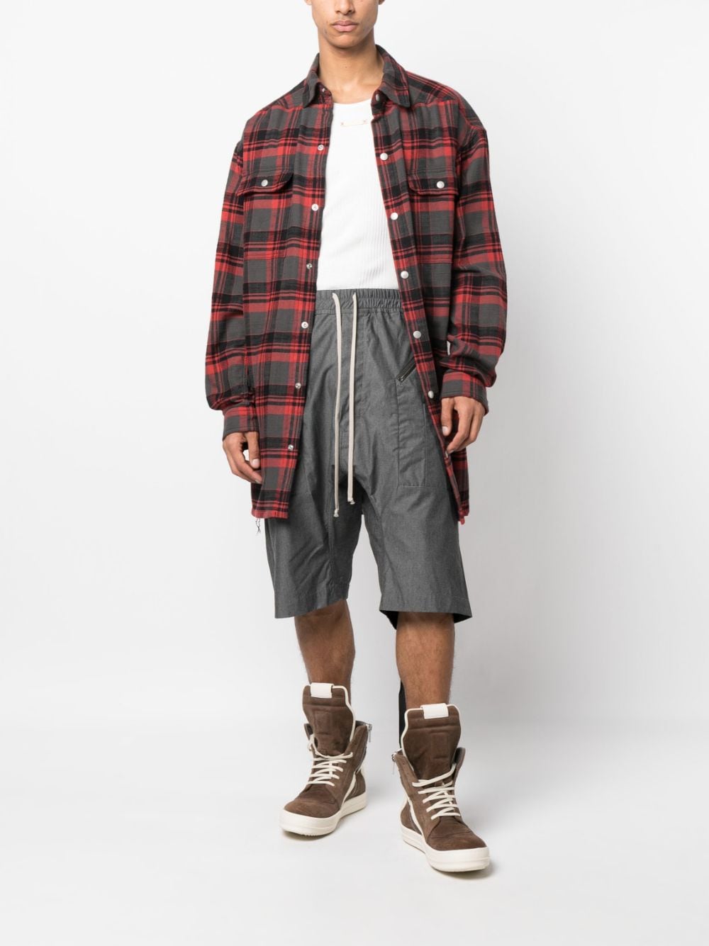 Rick Owens DRKSHDW Shorts met meerdere zakken - Grijs