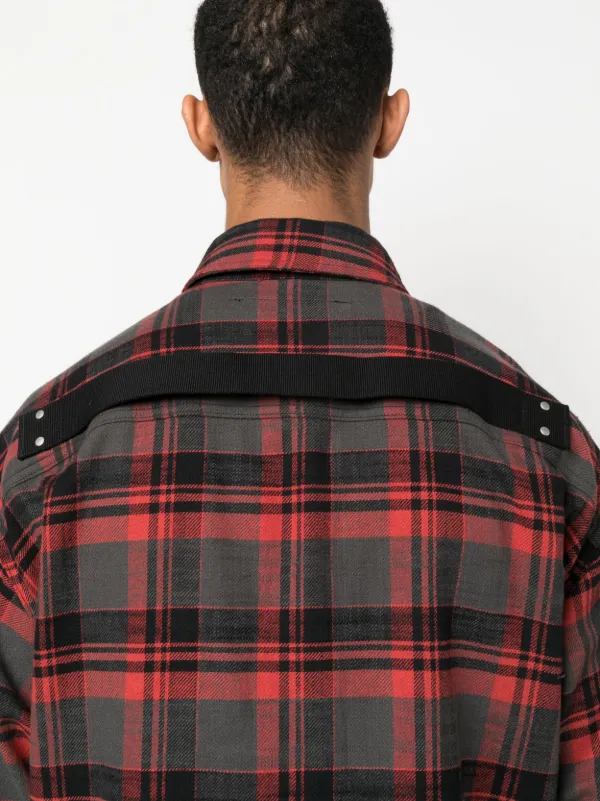 Rick Owens DRKSHDW チェック シャツ | レッド | FARFETCH JP