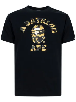 A BATHING APE® Camo Big Ape-print T-shirt | Black | FARFETCH CA