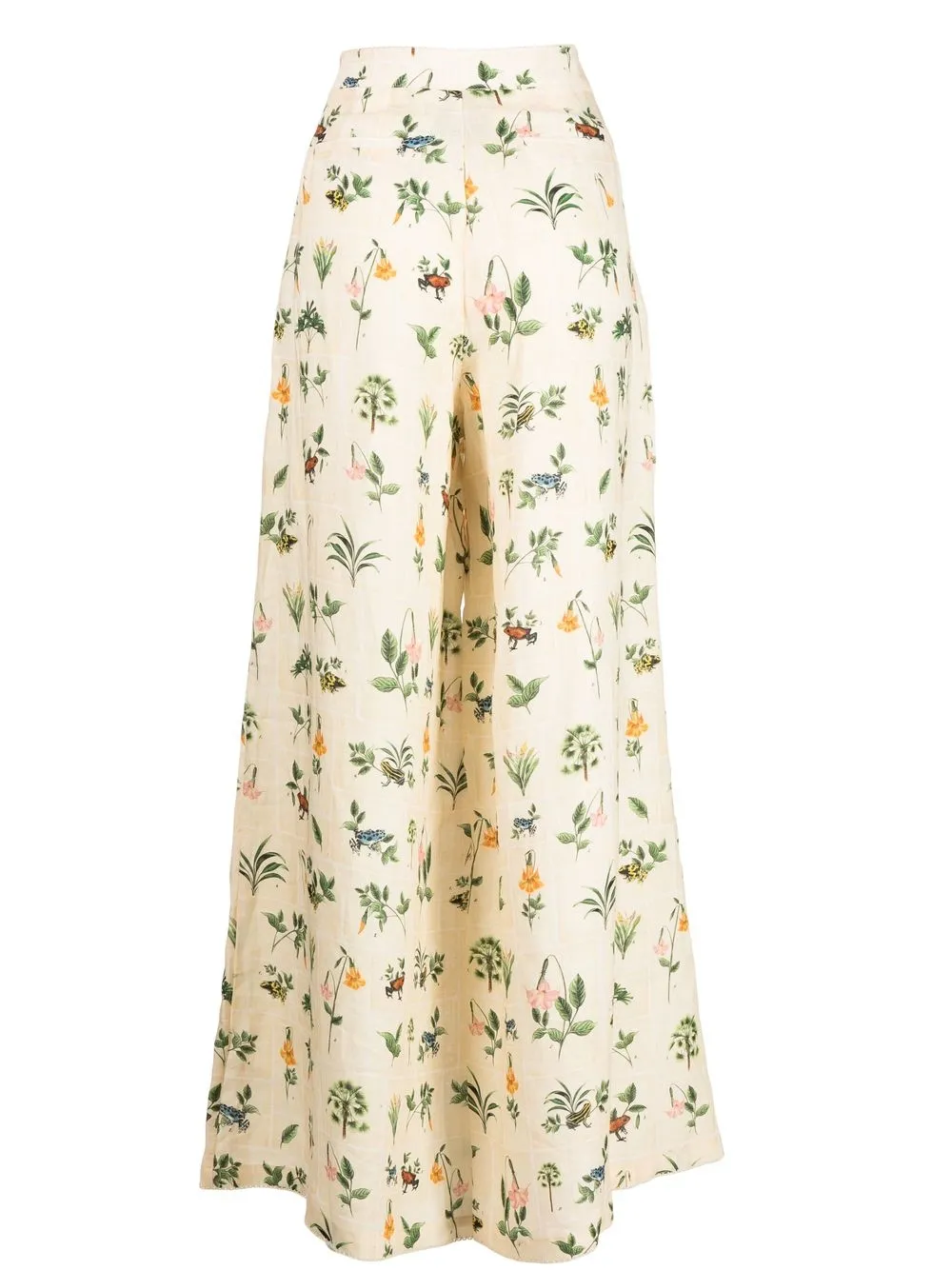 Image 2 of Agua By Agua Bendita floral-print wide-leg trousers