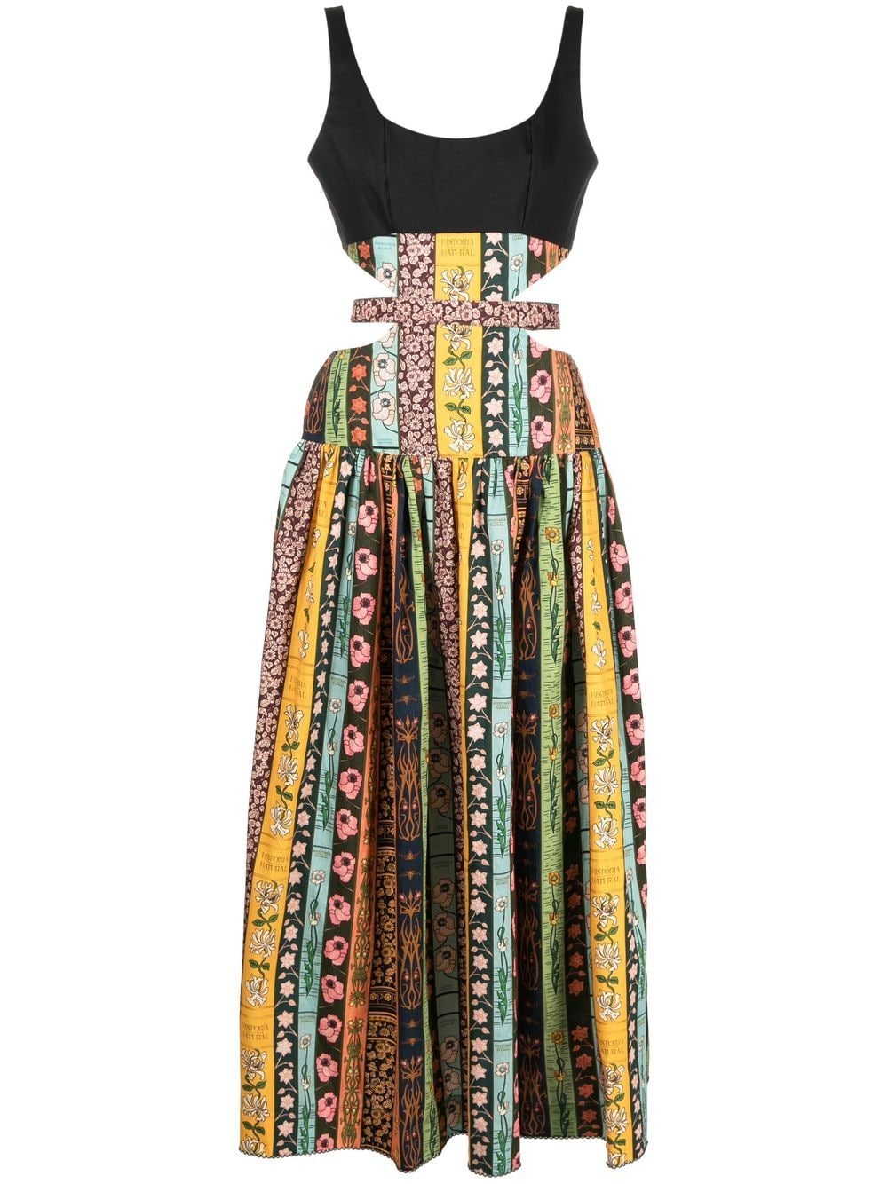 Agua By Agua Bendita Floral-print Cotton Midi Dress In Multicolour