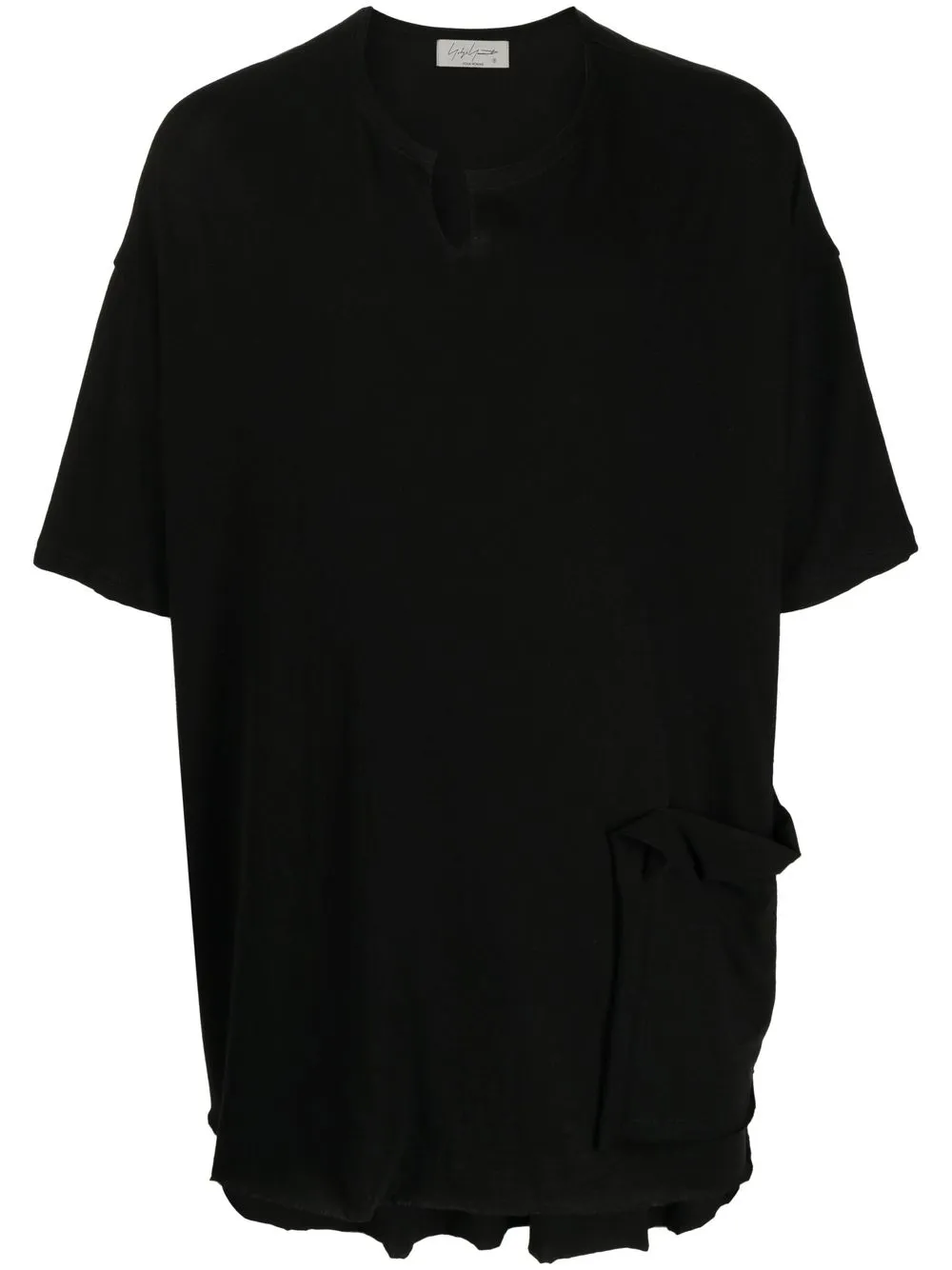 

Yohji Yamamoto side slits T-shirt - Black