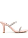 Senso Umber II square-toe 90mm sandals - Silver