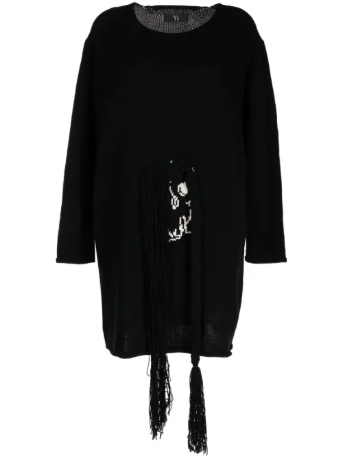 Pull en maille intarsia à coupe oversize - Y's - Modalova