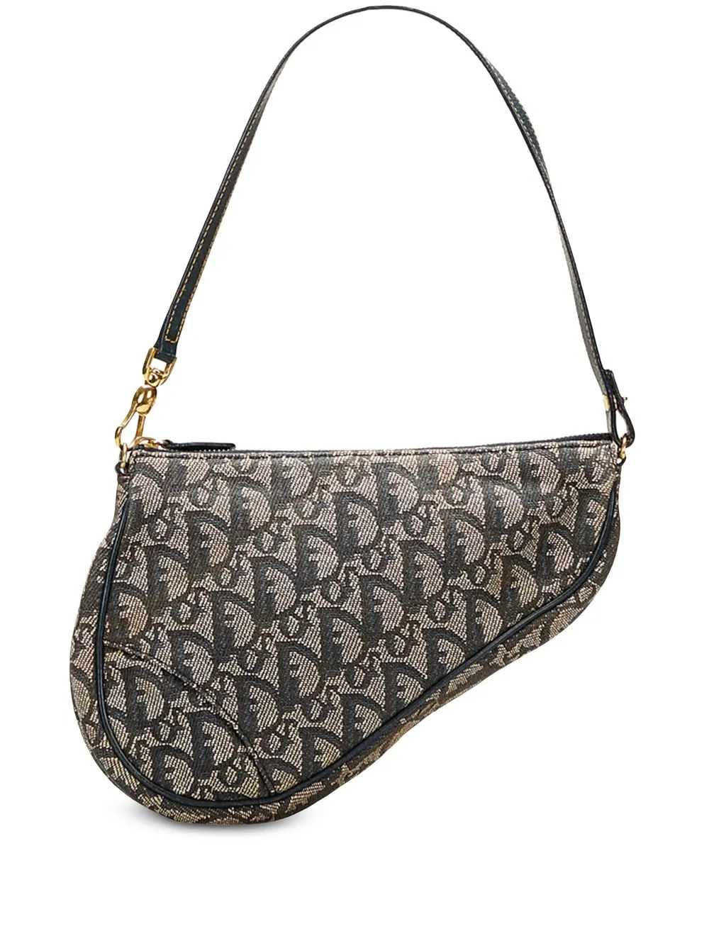 

Christian Dior pre-owned Trotter mini Saddle shoulder bag - Grey