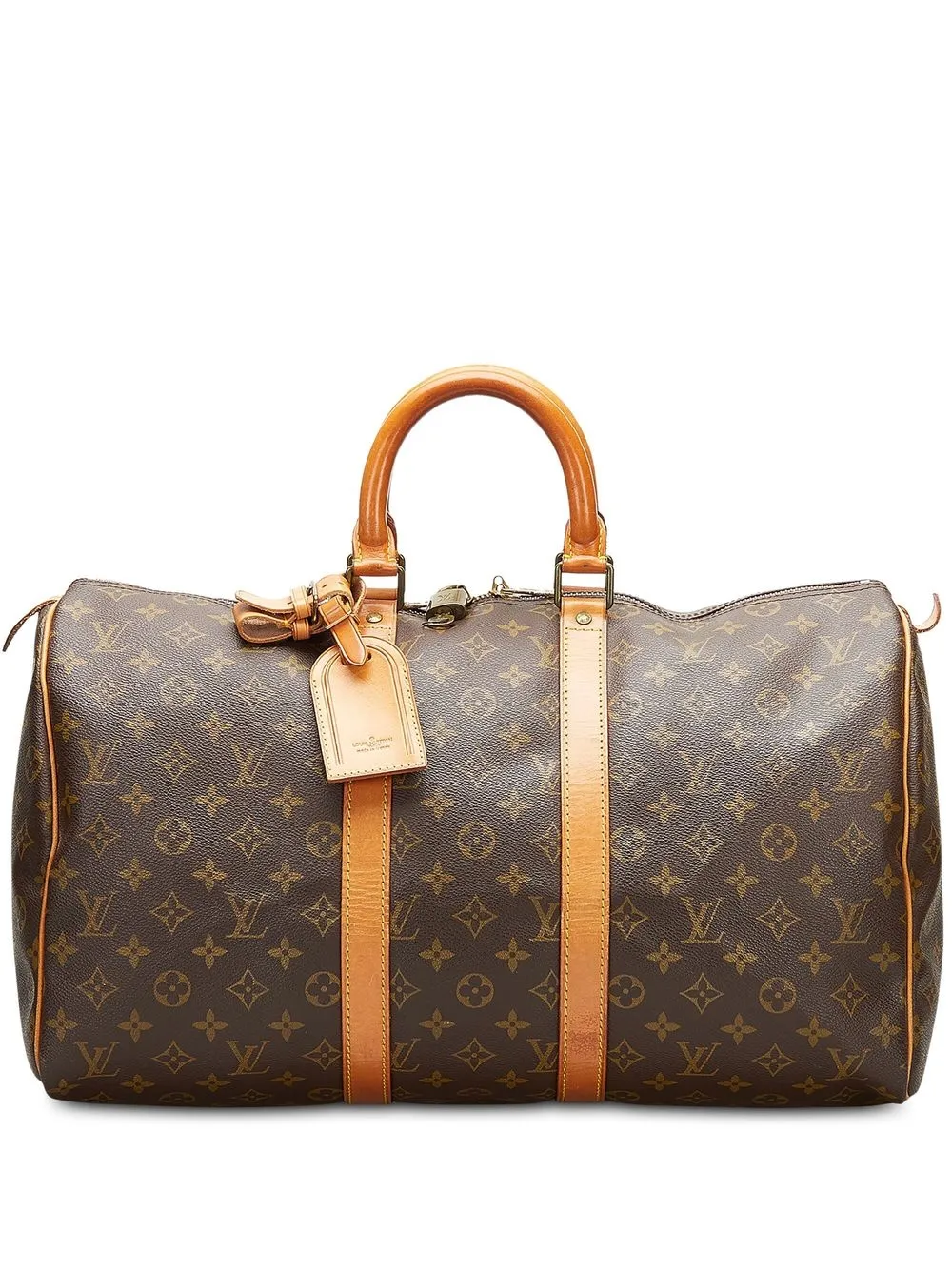 

Louis Vuitton pre-owned monogram Keepall 45 travel bag - Brown