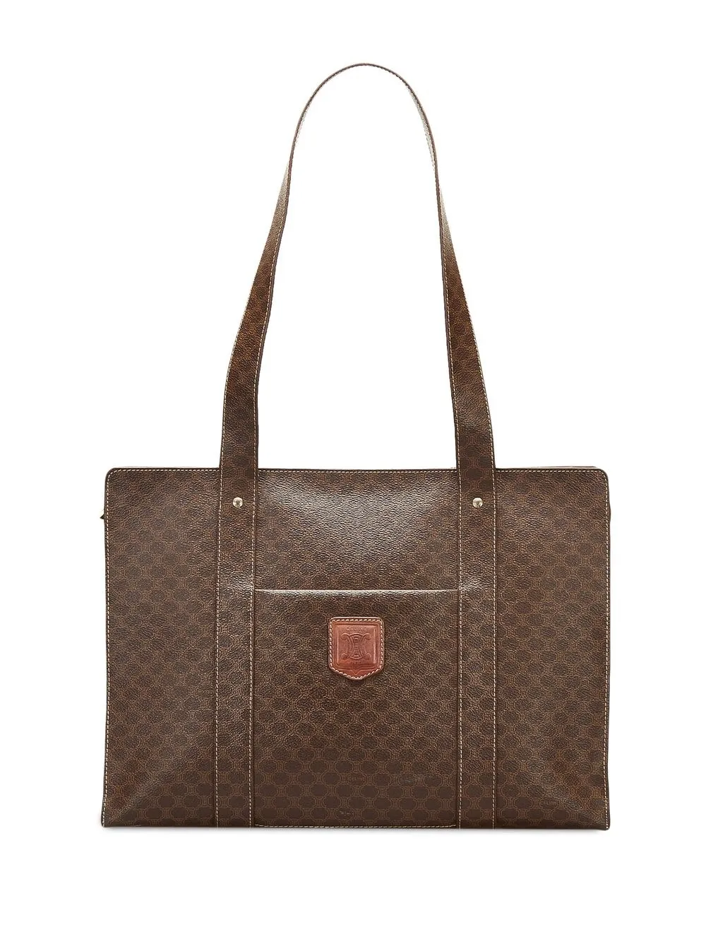 

Céline Pre-Owned pre-owned Macadam pattern tote bag - Brown