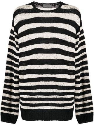 Yohji Yamamoto Striped Knit Sweater - Farfetch