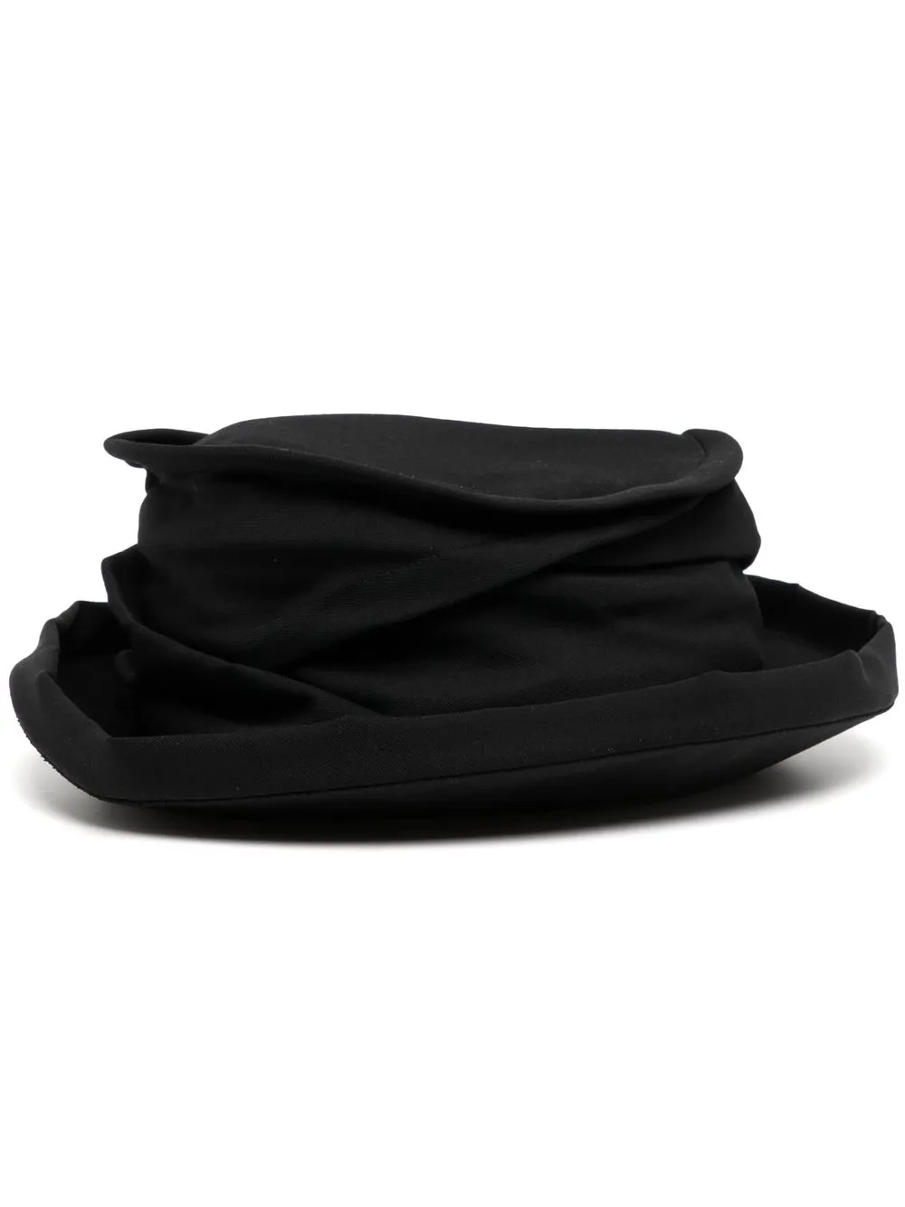 

Yohji Yamamoto curved narrow brim wool hat - Black