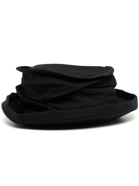 Yohji Yamamoto curved narrow brim wool hat 