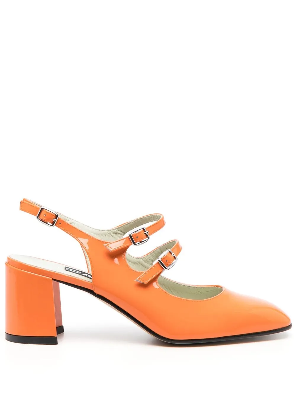 

Carel Paris Banana 65mm patent-leather pumps - Orange