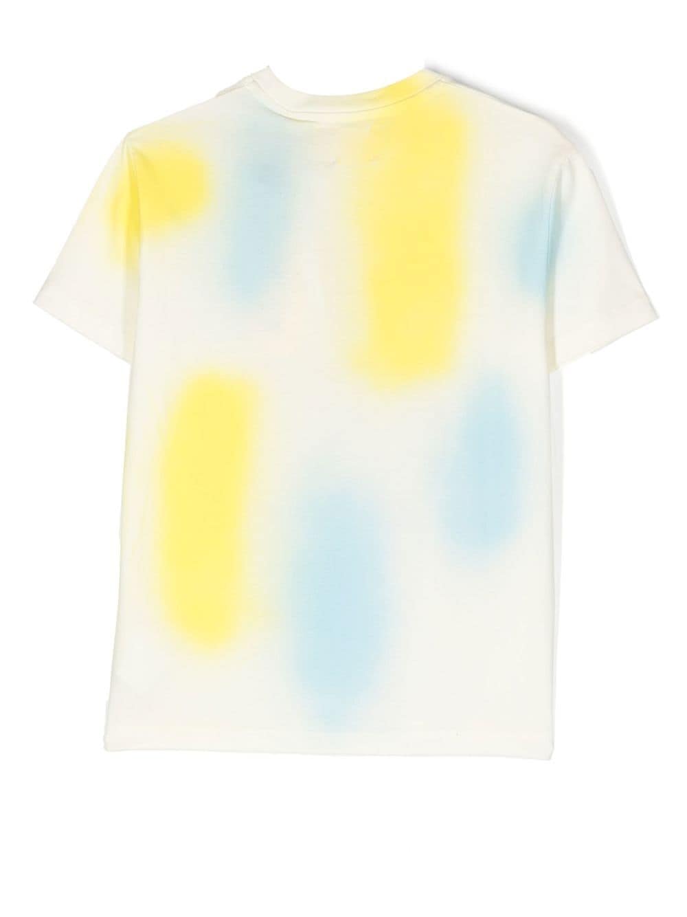 Shop Off-white Graphic-print Cotton T-shirt In Yellow