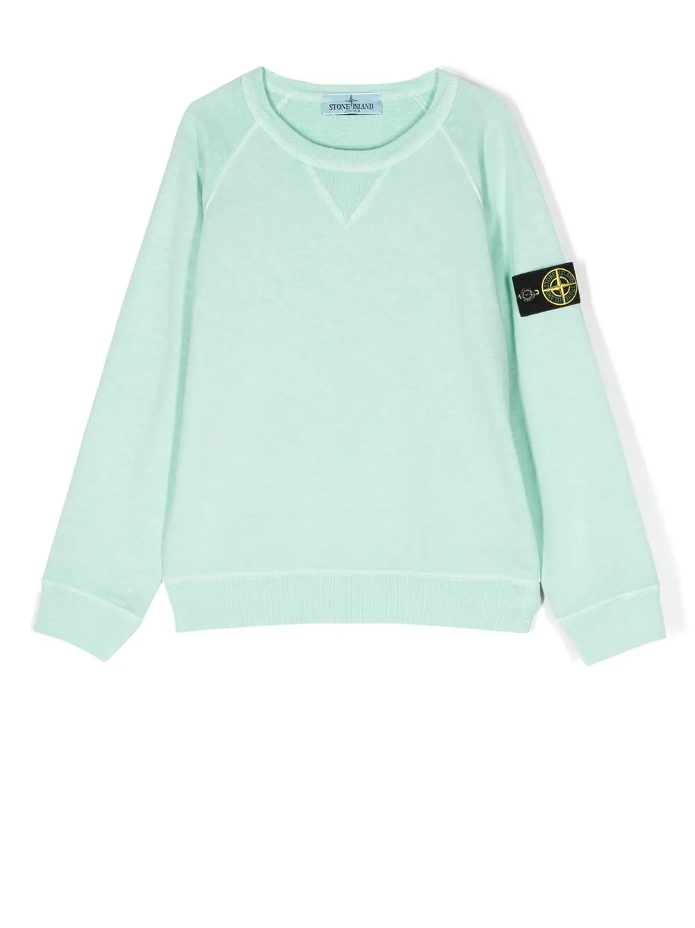 

Stone Island Junior logo patch crew neck sweatshirt - Green