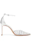 Schutz crystal-embellished transparent pumps - Grey
