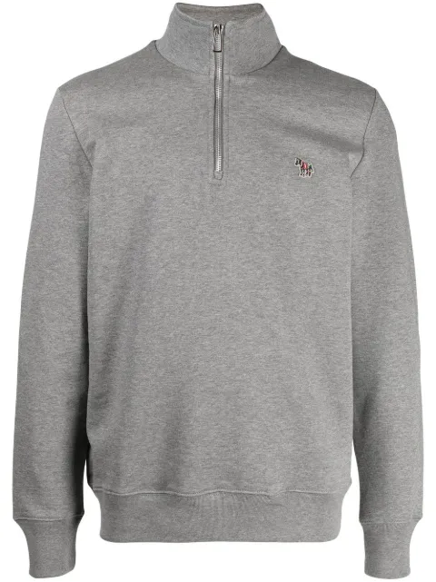 PS Paul Smith logo-embroidered funnel neck sweatshirt