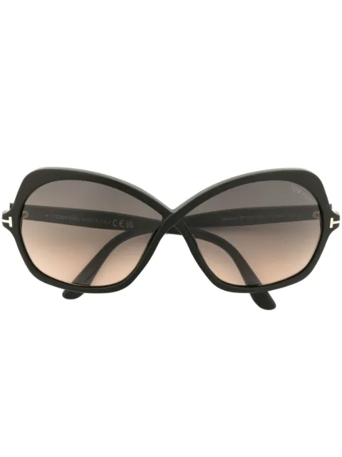 TOM FORD Eyewear Rosemin Butterfly oversize-frame sunglasses