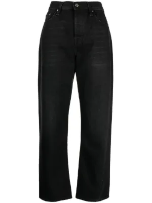 High slim denim black