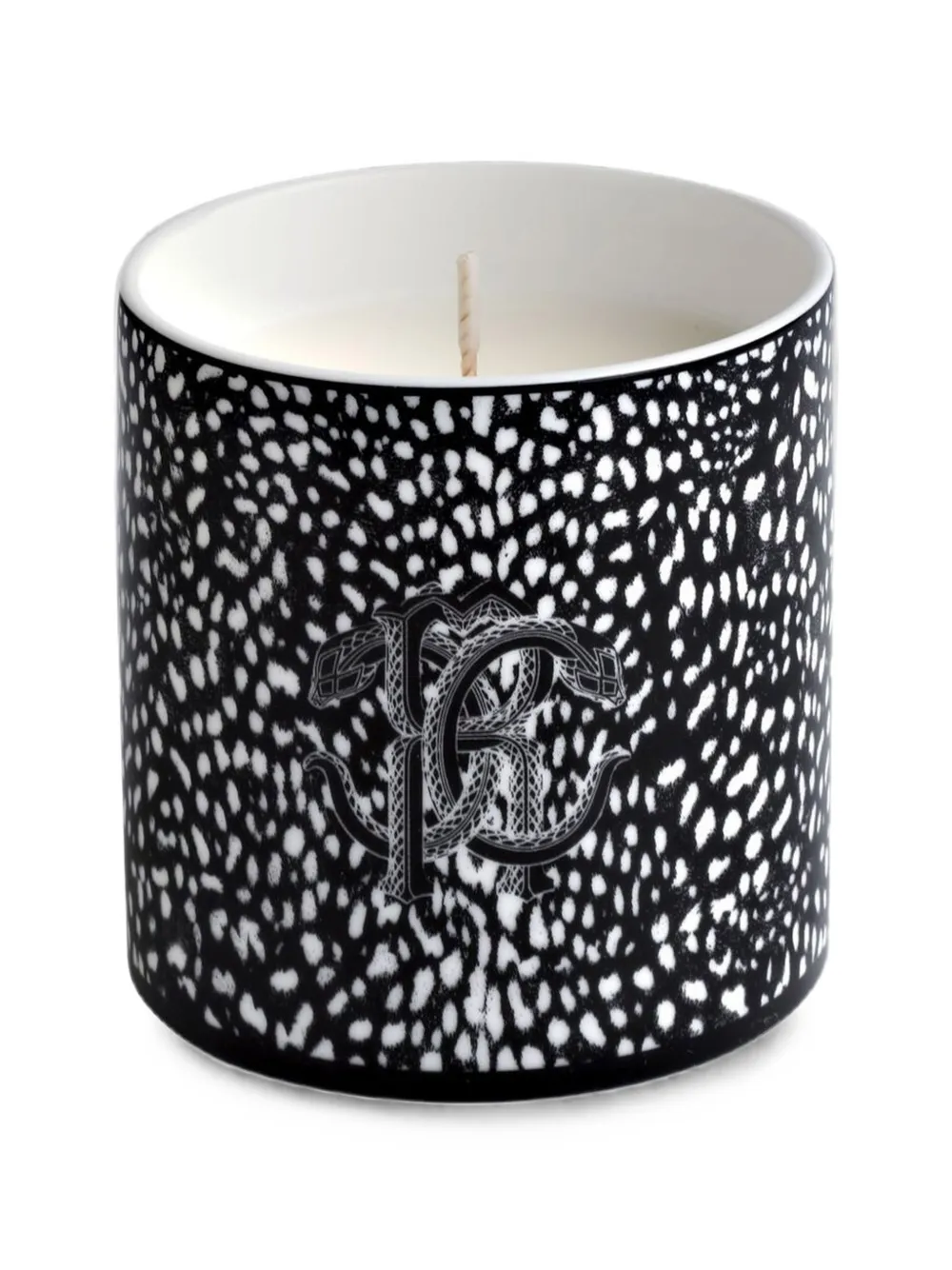 Roberto Cavalli Home animal-print candle - Nero