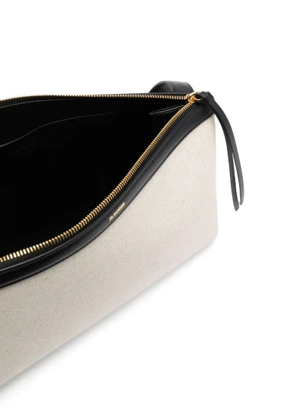 【JIL SANDER】LOGO STAMP SHOULDER BAG MUSINSA | JIL SANDER Logo Stamp Leather Shoulder Bag - Black
