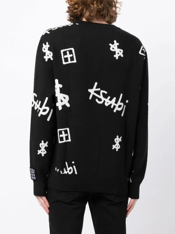 Ksubi logo-print Crew Neck Jumper - Farfetch