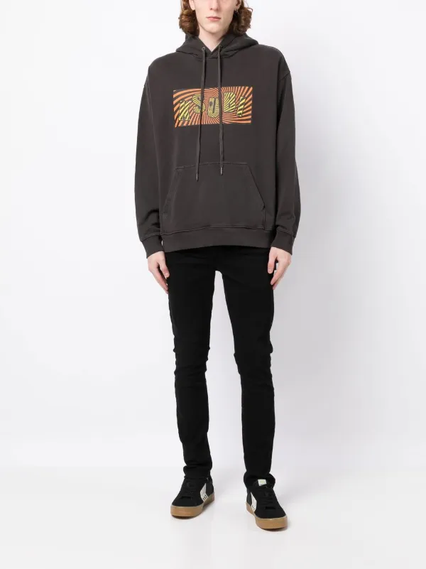 Ksubi logo-print Drawstring Hoodie | Grey | FARFETCH