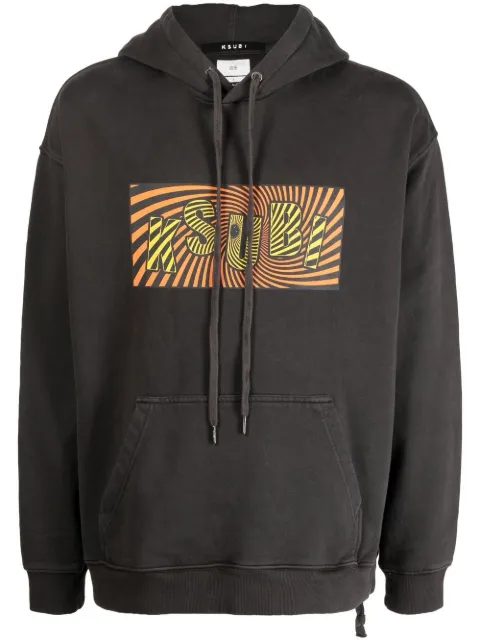 Ksubi logo-print drawstring hoodie